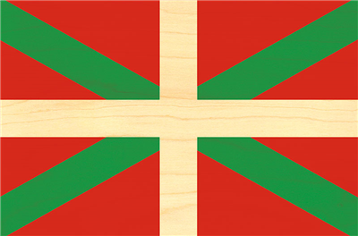 Carte postale pays basque drapeau