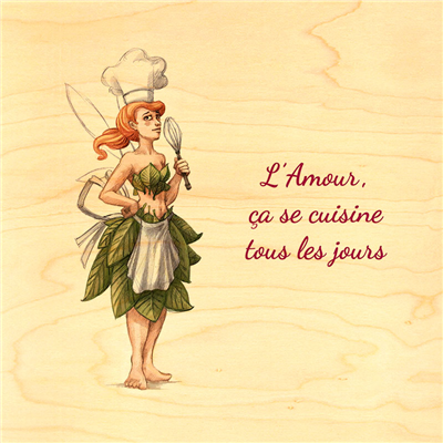 Poster amour cuisine