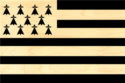 Carte postale drapeau breton