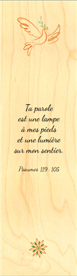 Marque-page religieux psaume 119-105