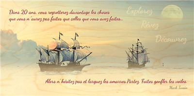 Carte panoramique bateaux pirates