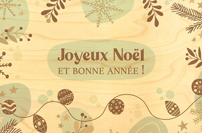 Carte de voeux noel et année CVX1085