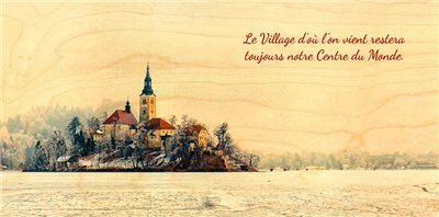 Carte panoramique lac gelé