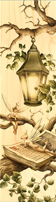 Marque-page fée lanterne