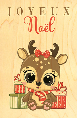 Carte de voeux Noël bambi CVX1081