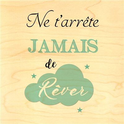 Poster ne t'arrête jamais de rêver