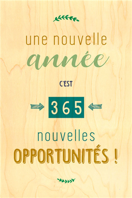 Carte de voeux opportunités