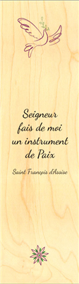 Marque-page religieux saint françois d'assise