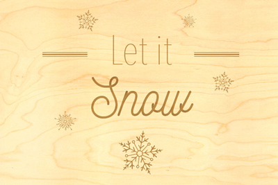 Carte de voeux let it snow