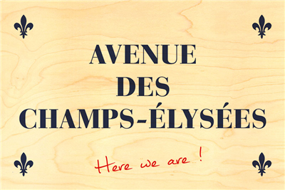 Carte postale champs élysées