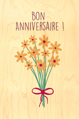 Carte anniversaire bouquet