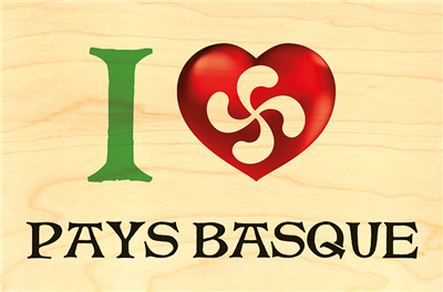 Carte postale I love pays basque croix