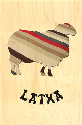 Carte postale basque latxa