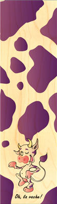 Marque-page peau de vache violette