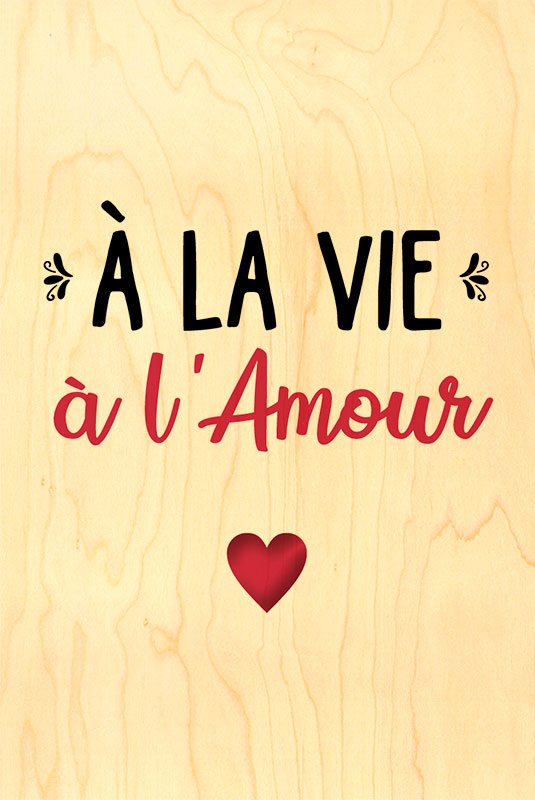 Carte Postale Happy Wood A La Vie A L Amour Carte Postale Happy Wood A La Vie A L Amour