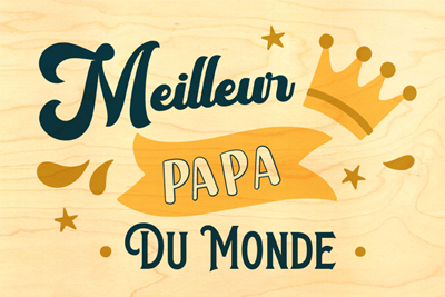 carte fête des peres meilleur papa du monde