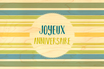 Carte birthday rayures 3