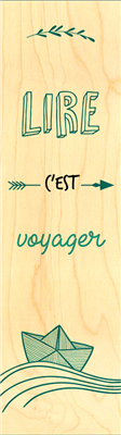 Marque-page lire voyager