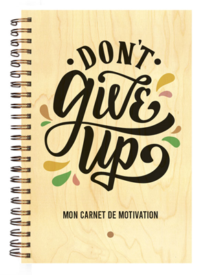 CARN1097 carnet couverture bois motivation