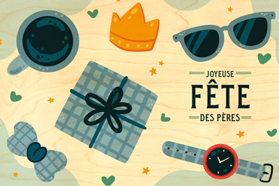 carte fête des peres pere bleu