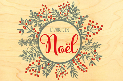 Carte de voeux magie de Noël CVX1073