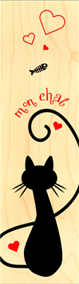 Marque-page chat noir