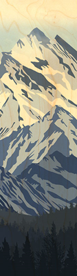 MP662-Marque-page montagnes cimes