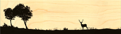 Marque-page silhouette de cerf