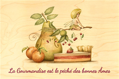 Carte postale gourmandise bonne âme