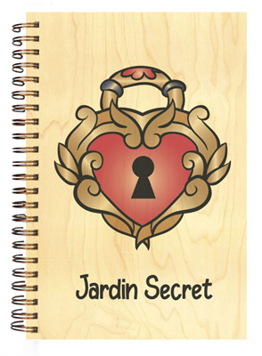 CARN1093 carnet couverture jardin secret