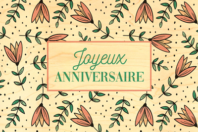 Carte birthday fleurs 1