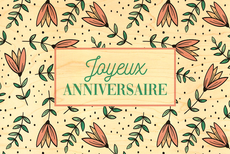 Carte Birthday Fleurs 1 Carte Birthday Fleurs 1